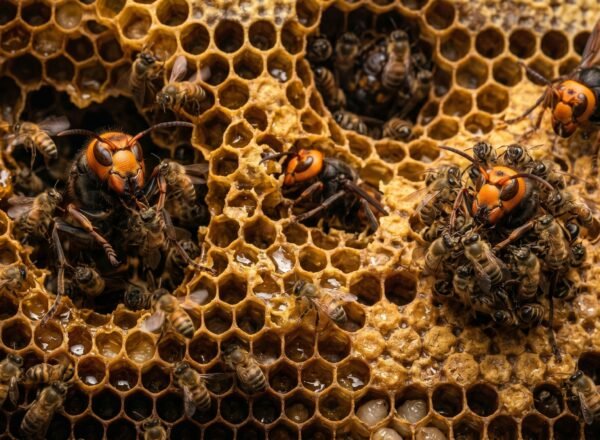 🔥 Nature’s Biological Oven: How Honeybees Roast “Murder Hornets” Alive